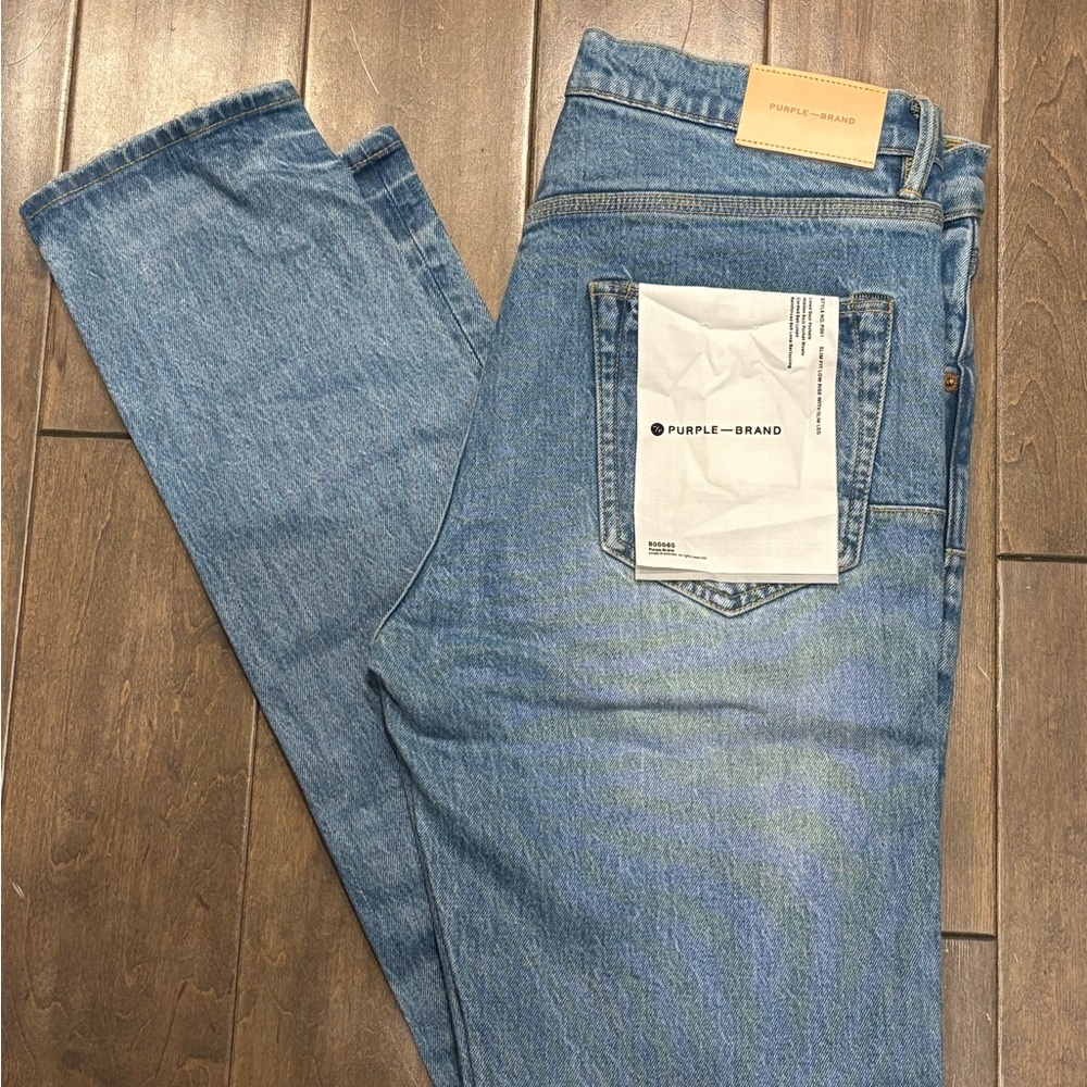 Purple Brand Men's Slim Fit Light Blue Jeans